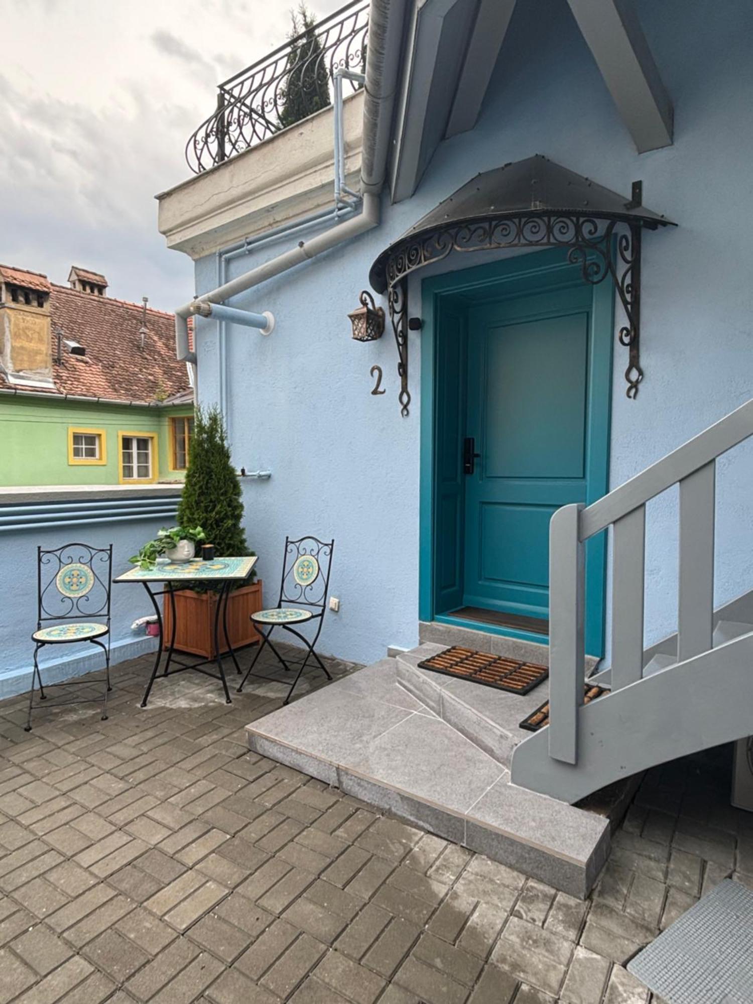 Blue House Citadel Elite Sighisoara Leilighet Eksteriør bilde